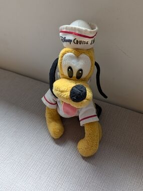 Disney Yellow Pluto Sailor Plush Dog Toy